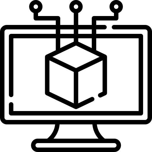 A software on a monitor